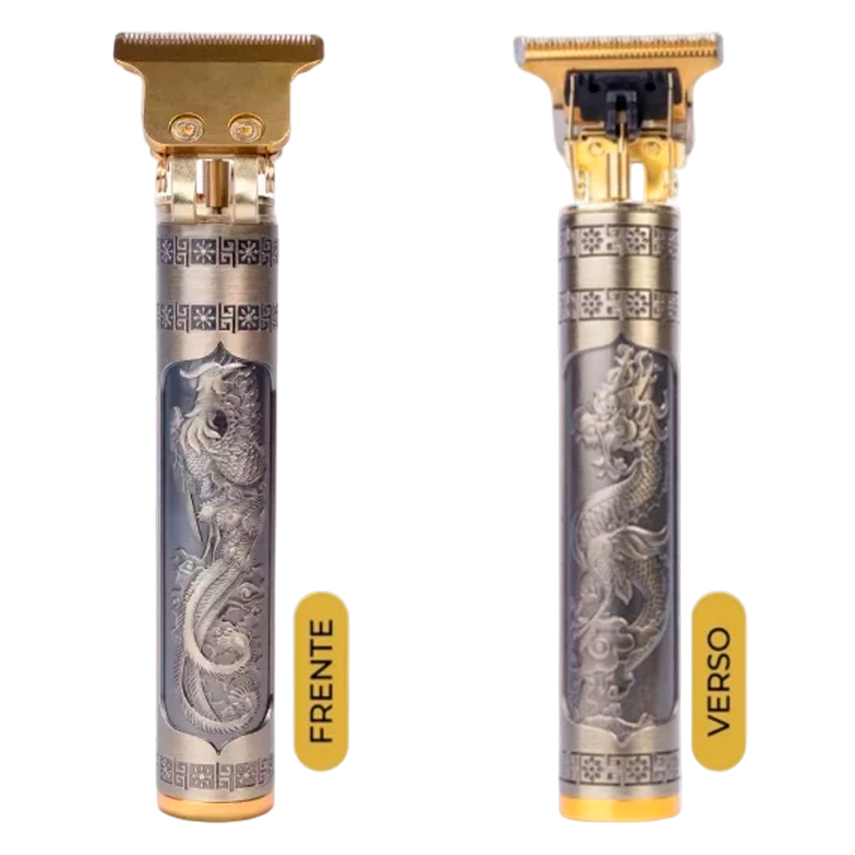 Máquina Dragão Cabelo Barba Aparador Pezinho Corte Profissional Sem Fio com 4 Pentes e Lâmina Ajustável Óleo e Escovinha - Imagem 6