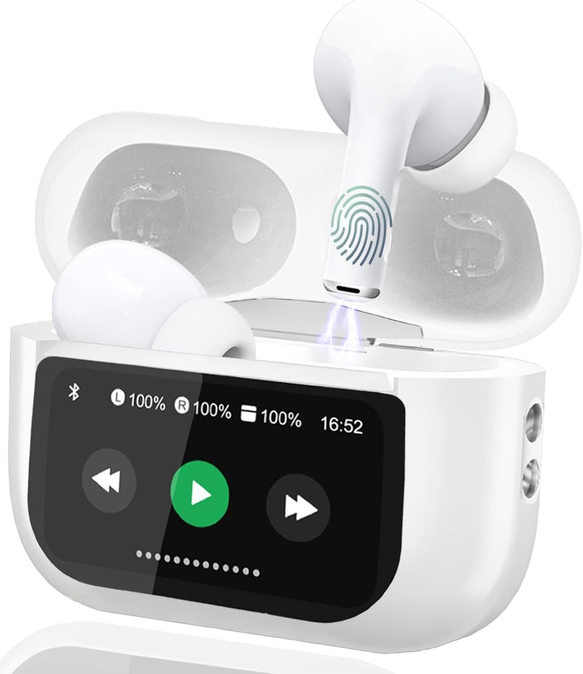 Fone de Ouvido Bluetooth Peining Pei-P666 com Visor Digital Touch Microfone Cancelamento de Ruído Resistente à Água - Imagem 2