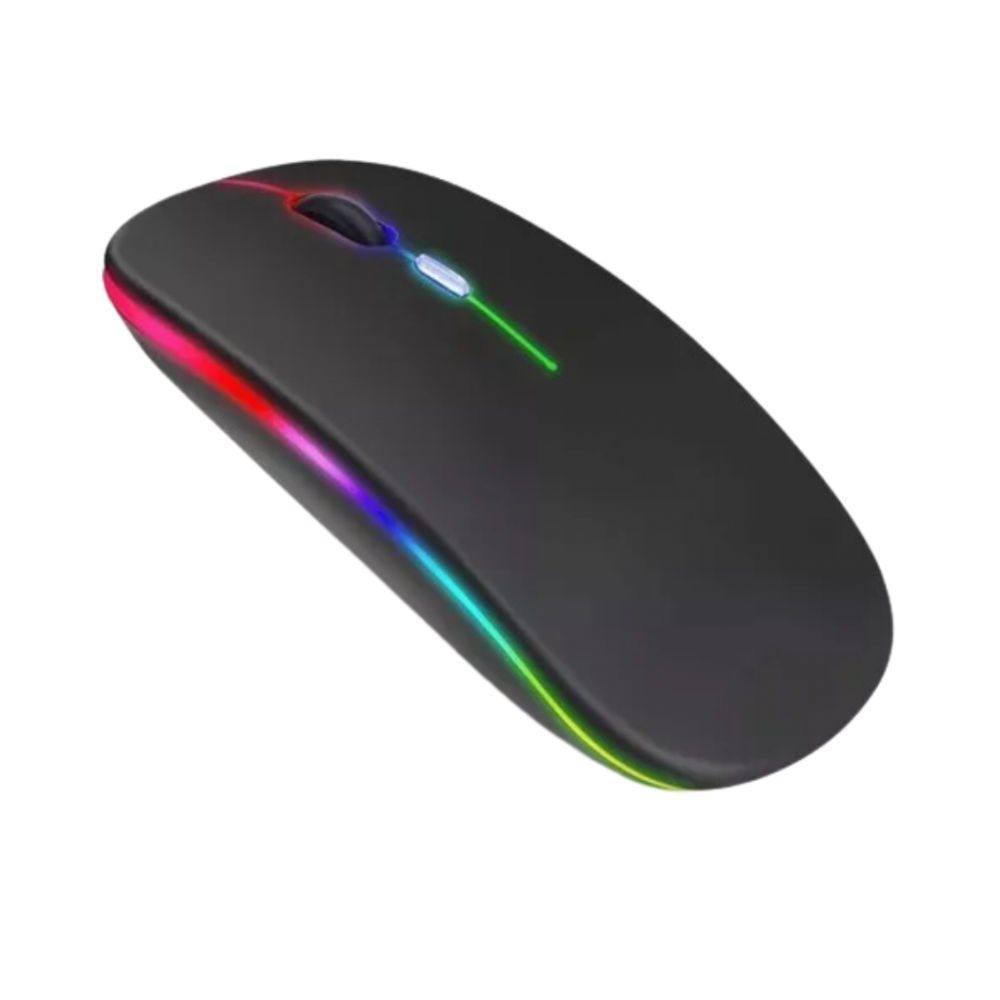Mouse Sem Fio Bluetooth RGB 1600 dpi Exbom Altomex Computador Notebook Recarregável Ergonômico Silencioso Dpi Ajustável - Imagem 5
