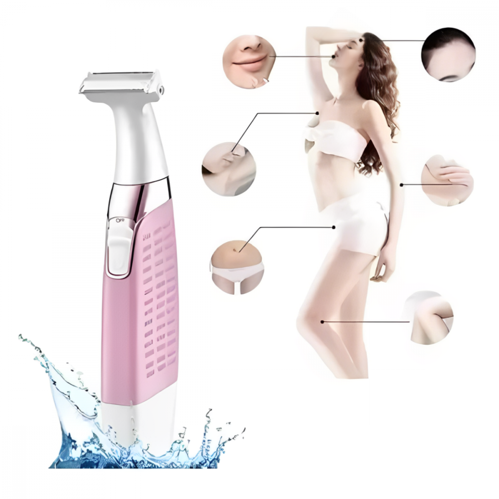 Depilador Elétrico Feminino Multifunção Recarregável Lavável Kemei KM-1900 Depilação Feminina Pele Macia Suave Prática - Imagem 7