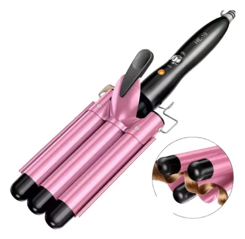 Modelador de Cachos 25mm Prancha Triondas Profissional Bivolt Cerâmica Anti Estático Resultados de Salão Todos Cabelos - Imagem 4