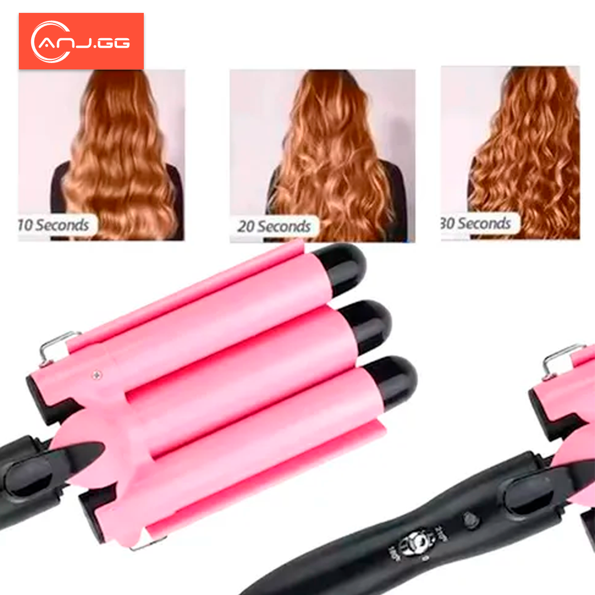 Modelador de Cachos 25mm Prancha Triondas Profissional Bivolt Cerâmica Anti Estático Resultados de Salão Todos Cabelos - Imagem 7