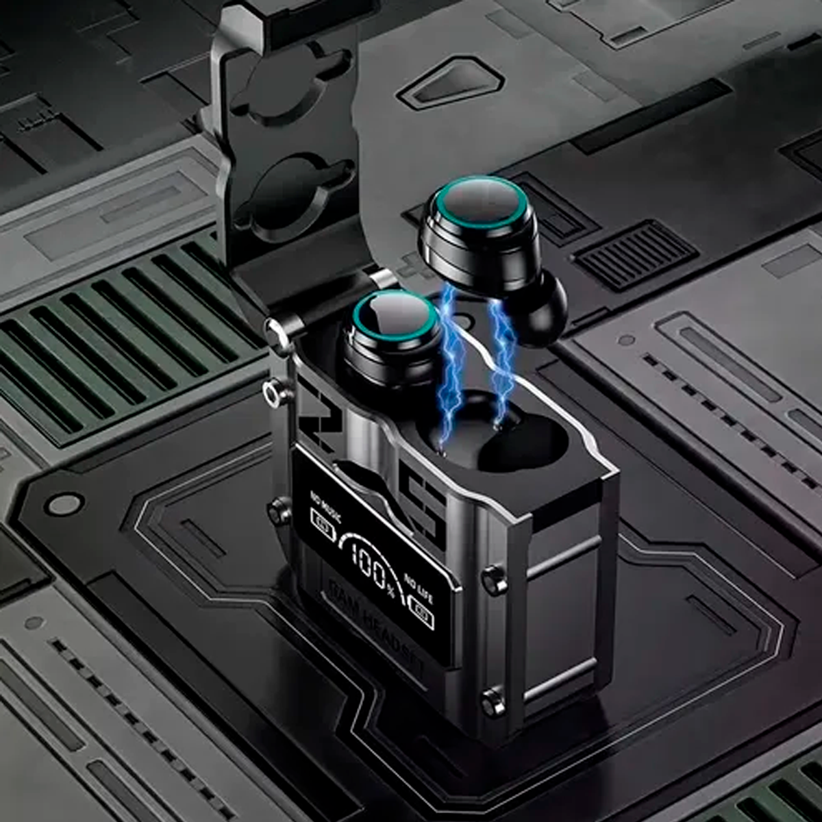 Fone de Ouvido M25 TWS Sem Fio Bluetooth Display de Bateria Power Bank Cancelamento de Ruído Microfone para Chamadas - Imagem 8