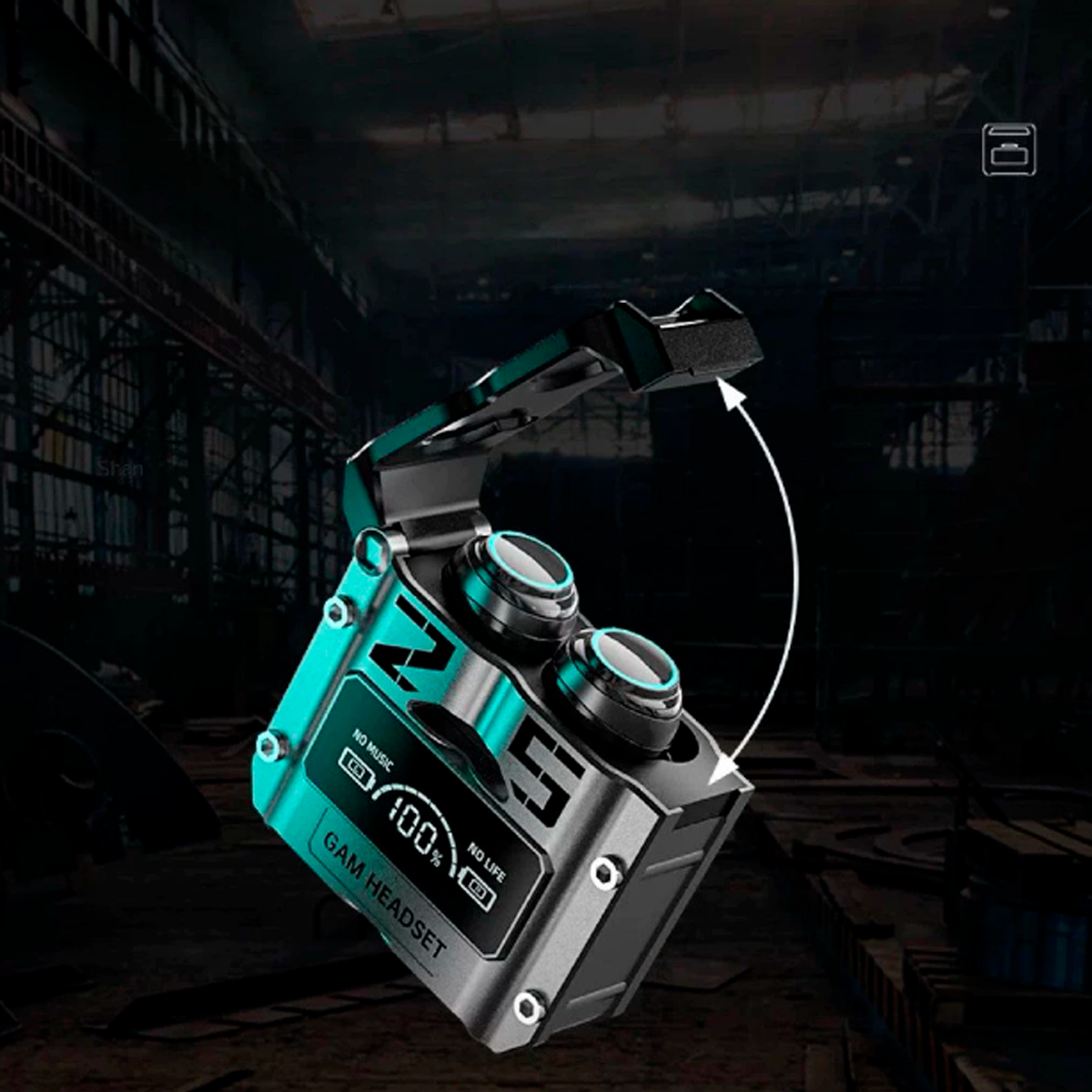 Fone de Ouvido M25 TWS Sem Fio Bluetooth Display de Bateria Power Bank Cancelamento de Ruído Microfone para Chamadas - Imagem 7