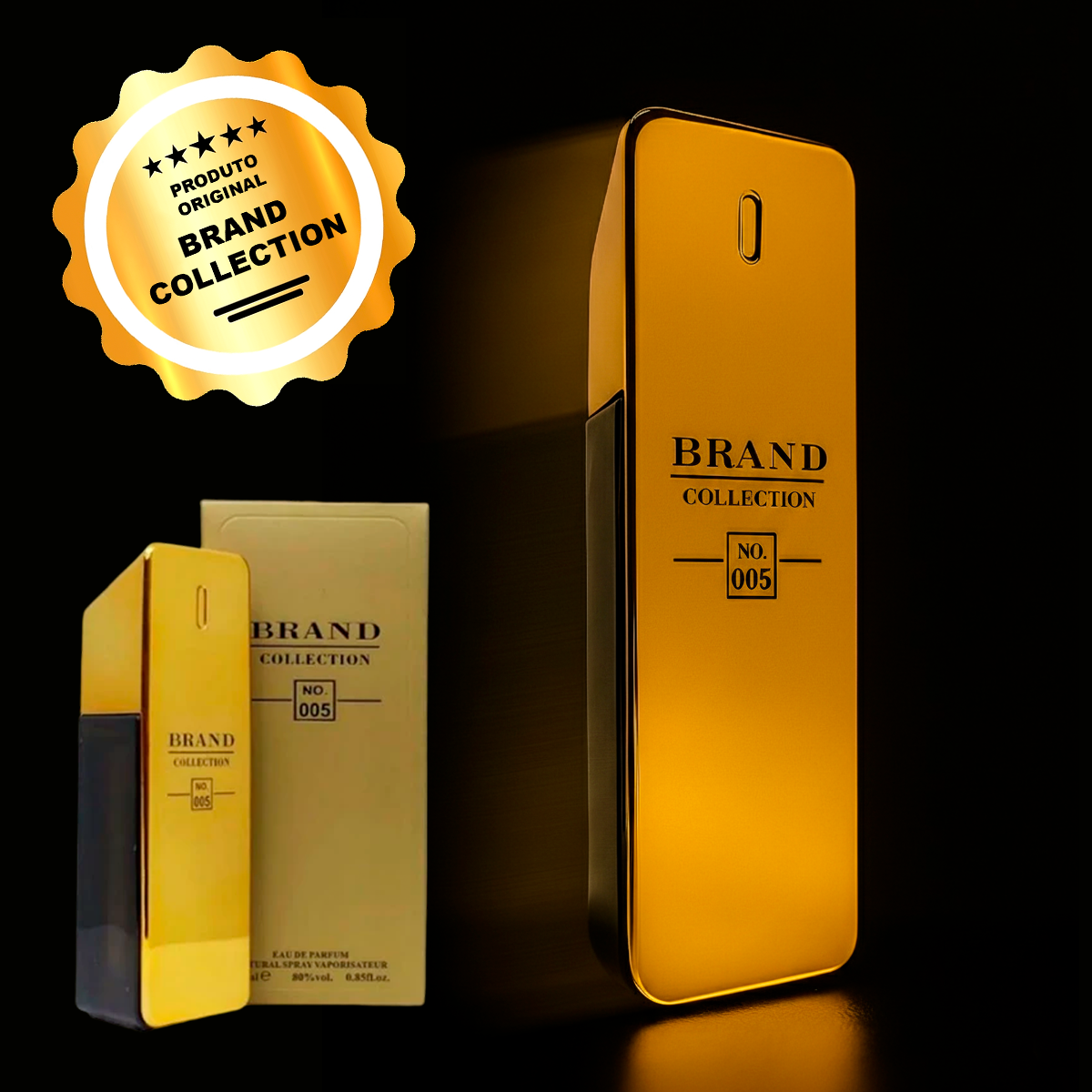 Brand Collection 005 - Inspiração One Million Masculino 25ml Eau de Parfum Importado de Luxo Fragância Exclusiva Homens de Sucesso