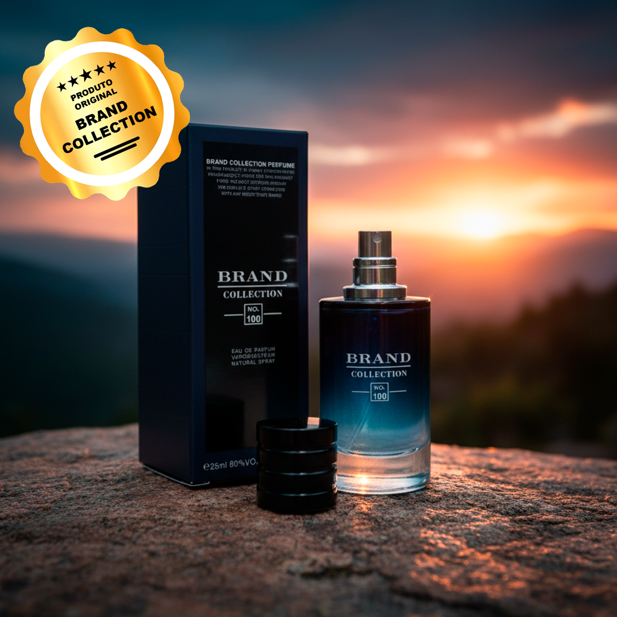 Brand Collection 100 Masculino Eau de Parfum 25ml Fragrância Importada Estilo Personalidade Luxo Poder Elegância Sexy