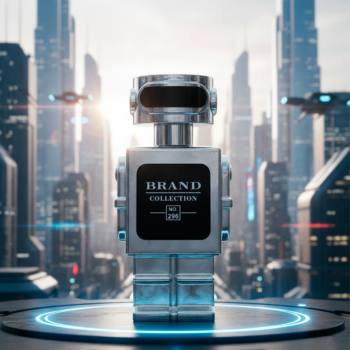 Brand Collection 296 Phanton Masculino 25ml Eau de Parfum Frasco Robótico Fragrância Inovadora Magnético Sedutor Luxo - Imagem 3